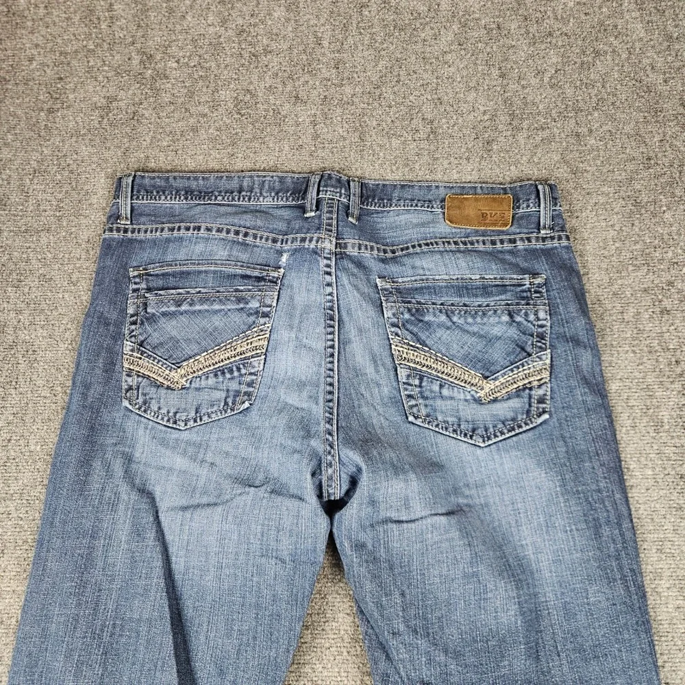 BKE Tyler Straight Leg Jeans Mens 38R Medium Wash Blue Denim BMC23001R